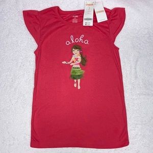 Nwt Gymboree aloha hula girl cotton short sleeve tee size 10